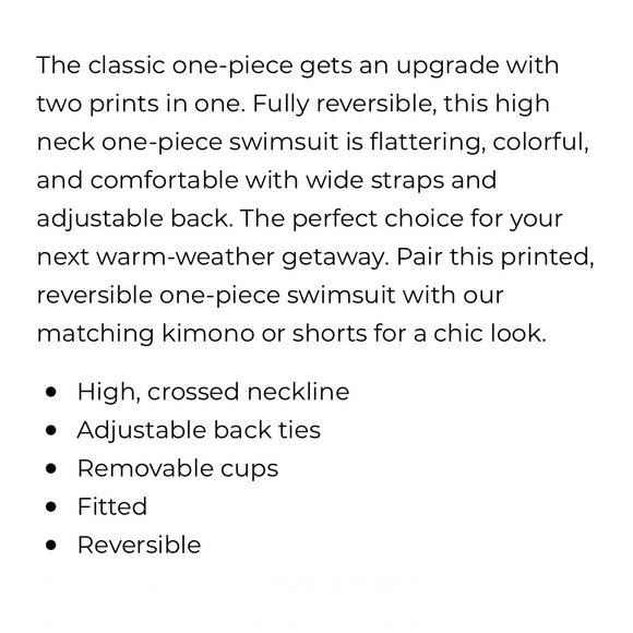 NWOT Trina Turk Lynx Reversible High Neck One Piece - Picture 16 of 16